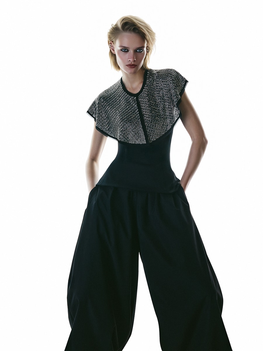 Пелерина с бисером