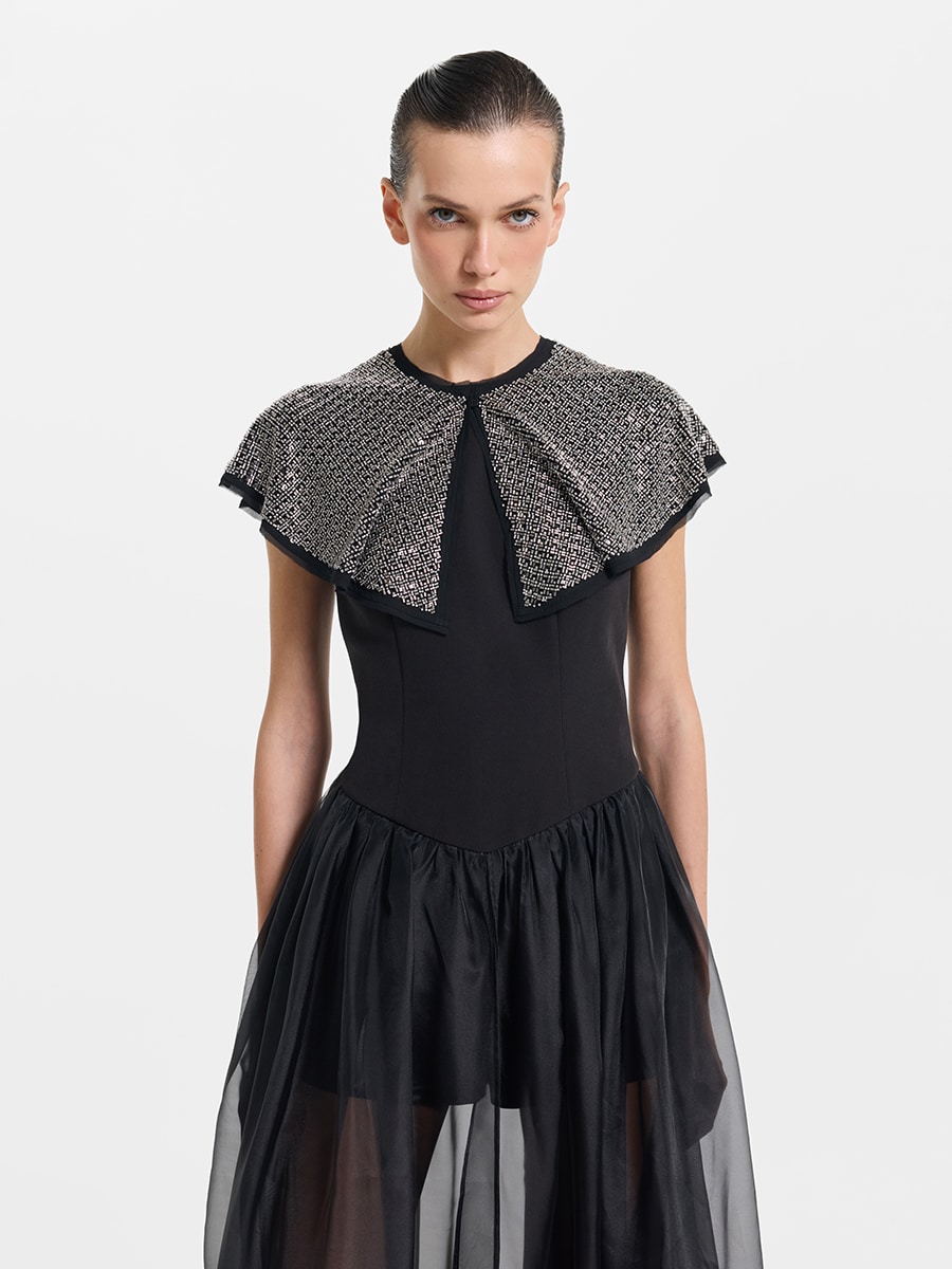 Пелерина с бисером