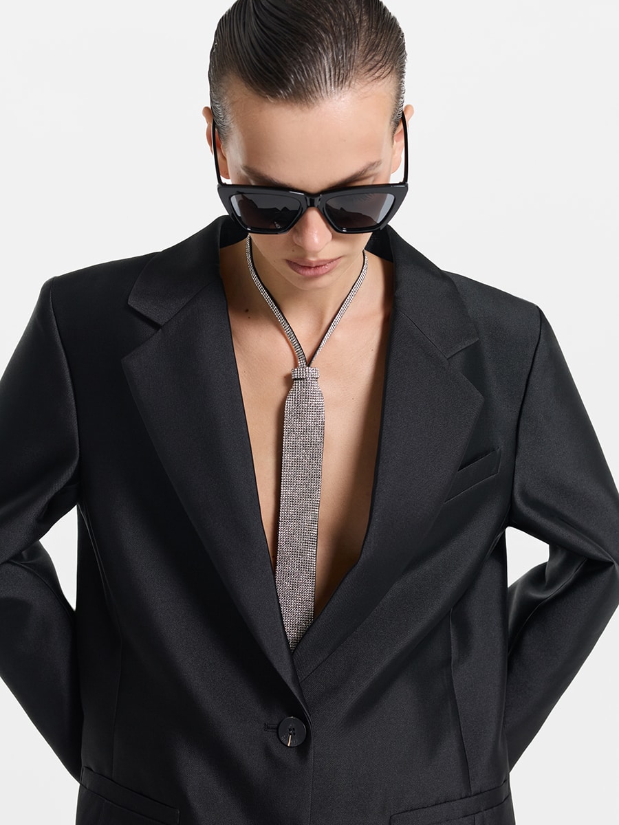 Галстук с кристаллами