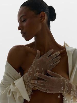 

Перчатки с кристаллами-каплями