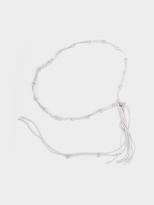 

Пояс-шнурок со стразами