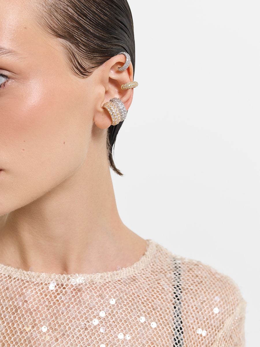 Серьги-каффы в наборе