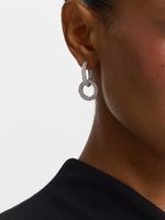 Серьги-конго со стразами