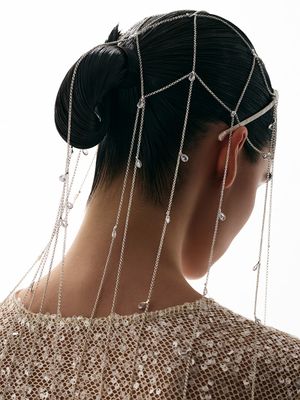 

Ободок для волос с цепочками