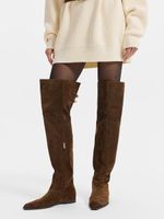 Ботфорты из натуральной замши