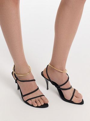 

Босоножки из натуральной кожи с кольцом