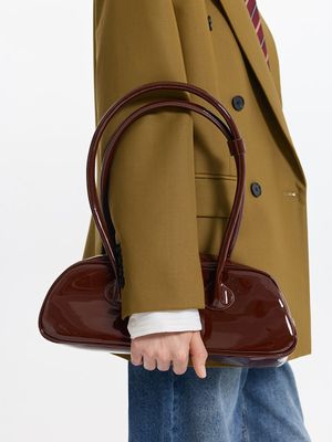 

Сумка из лаковой экокожи