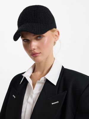 

Вязаная бейсболка с шерстью