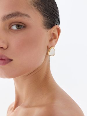 

Геометричные серьги-пусеты