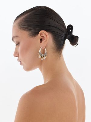 Серьги-кольца с подвесками