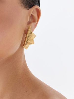 

Серьги из мятого металла