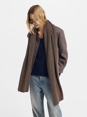 

Шарф с кашемиром и шерстью