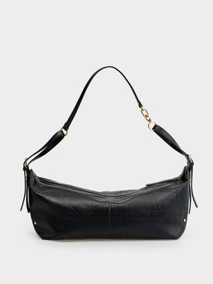 

Сумка-багет из экокожи