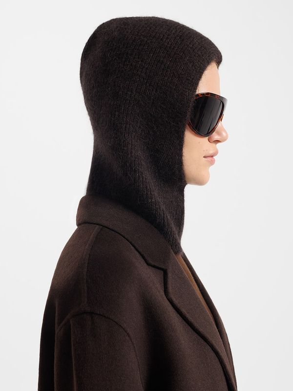 Капор с ангорой