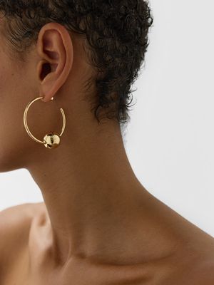 

Серьги-кольца с подвеской