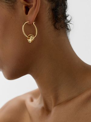 

Серьги-кольца с подвеской