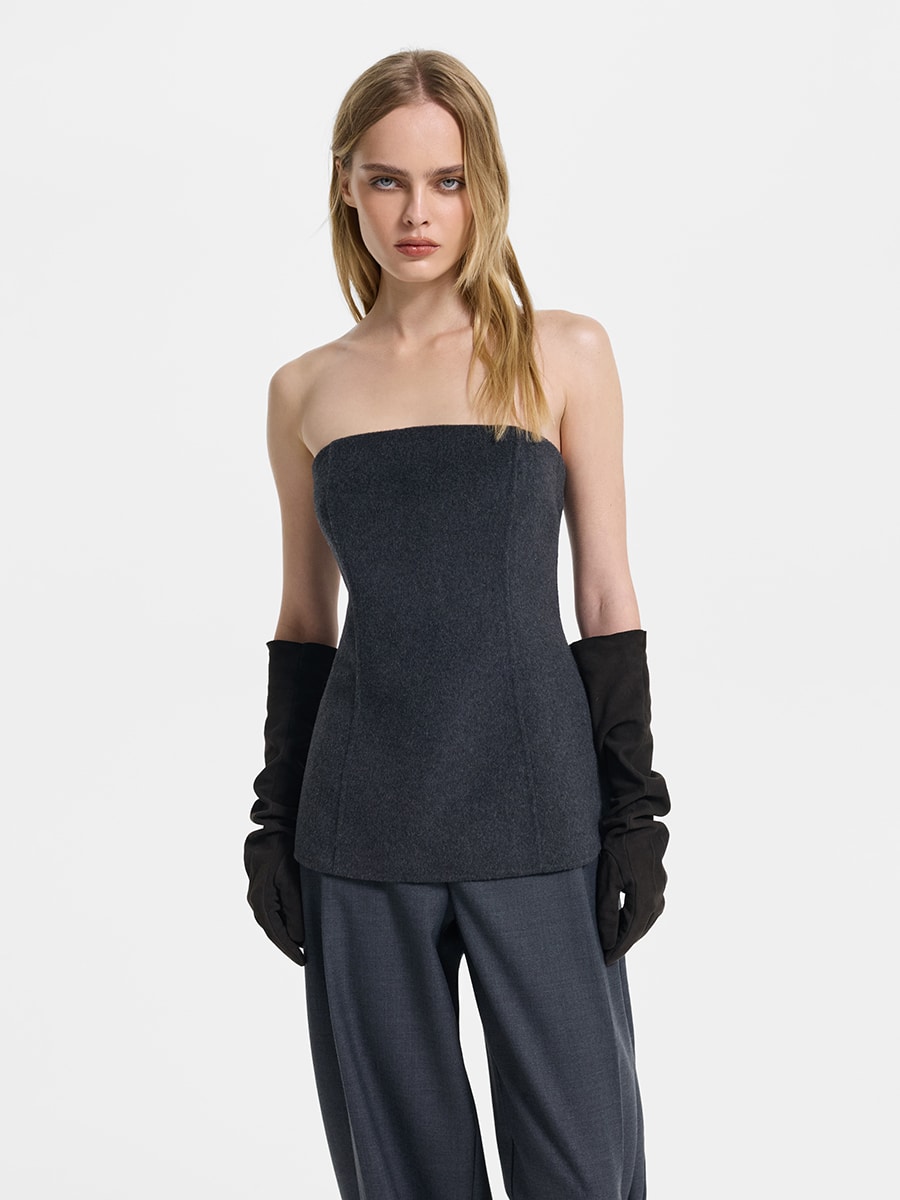 Топ-бандо из шерсти