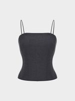 Корсетный топ с шерстью