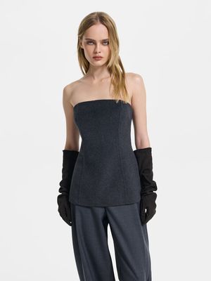 

Топ-бандо из шерсти