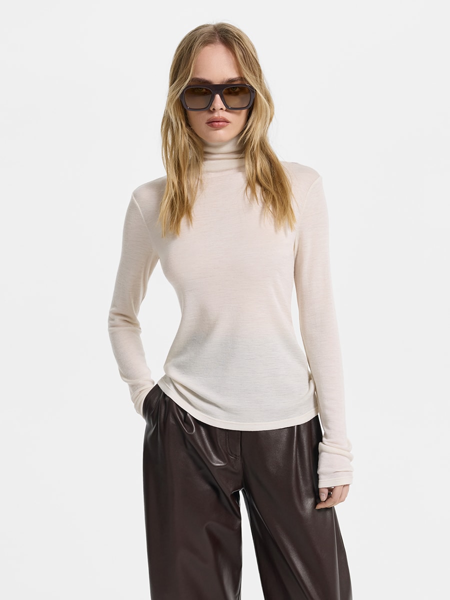 Водолазка из 100% шерсти