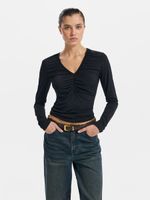 Лонгслив с драпировкой