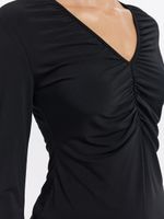 Лонгслив с драпировкой