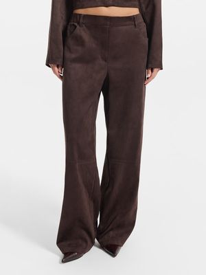 

Брюки из экозамши