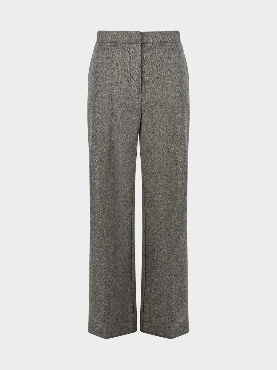 Брюки прямого кроя с шерстью