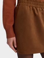 Юбка мини из экозамши