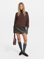 Юбка мини из экокожи