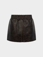 Юбка мини из экокожи