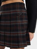 Юбка мини в складку