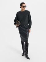 Юбка-карандаш из экокожи