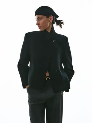 Однобортный жакет из шерсти