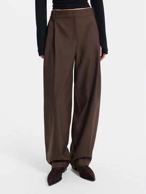 

Брюки barrel leg из шерсти