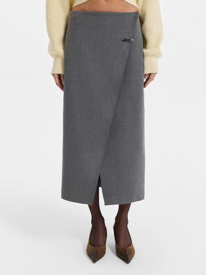 

Юбка миди на запах