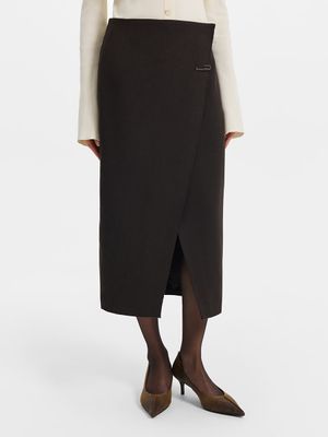 

Юбка миди на запах