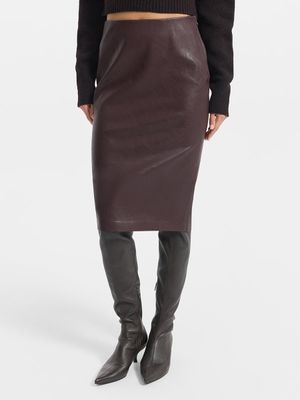 

Юбка-карандаш из экокожи
