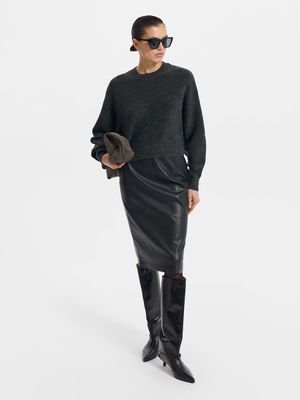 

Юбка-карандаш из экокожи