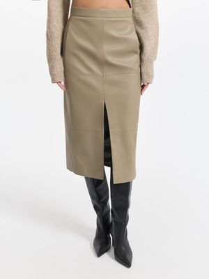 

Юбка-карандаш из экокожи