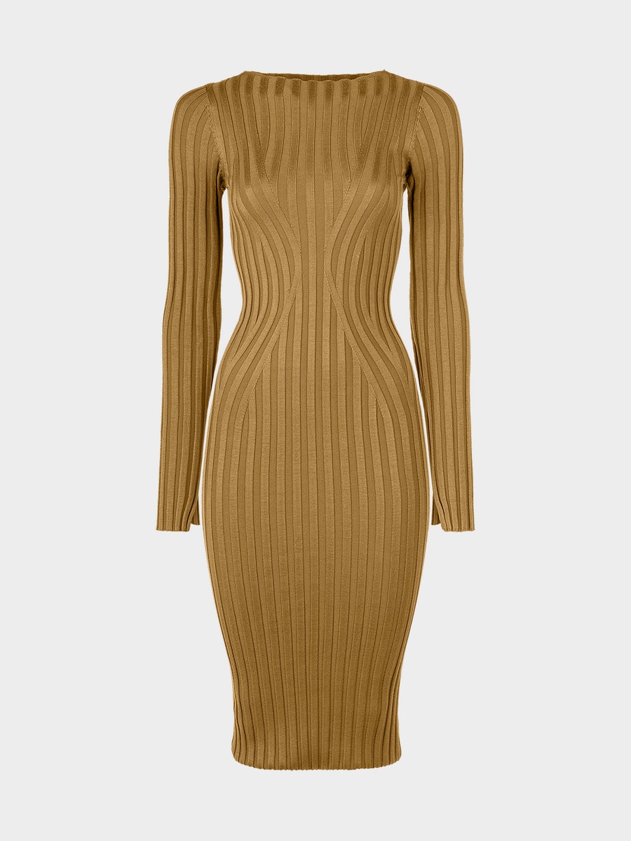 Трикотажное платье миди