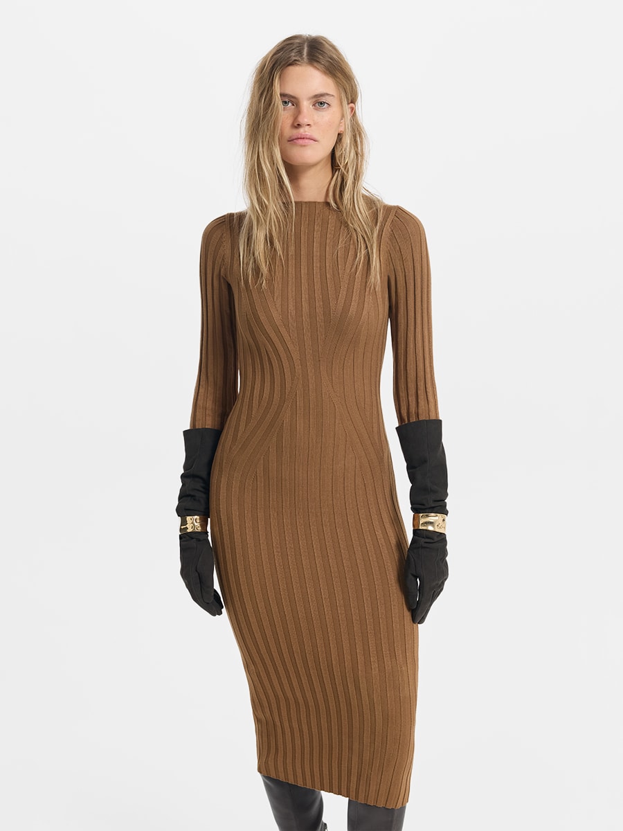 Трикотажное платье миди 5450355517-193