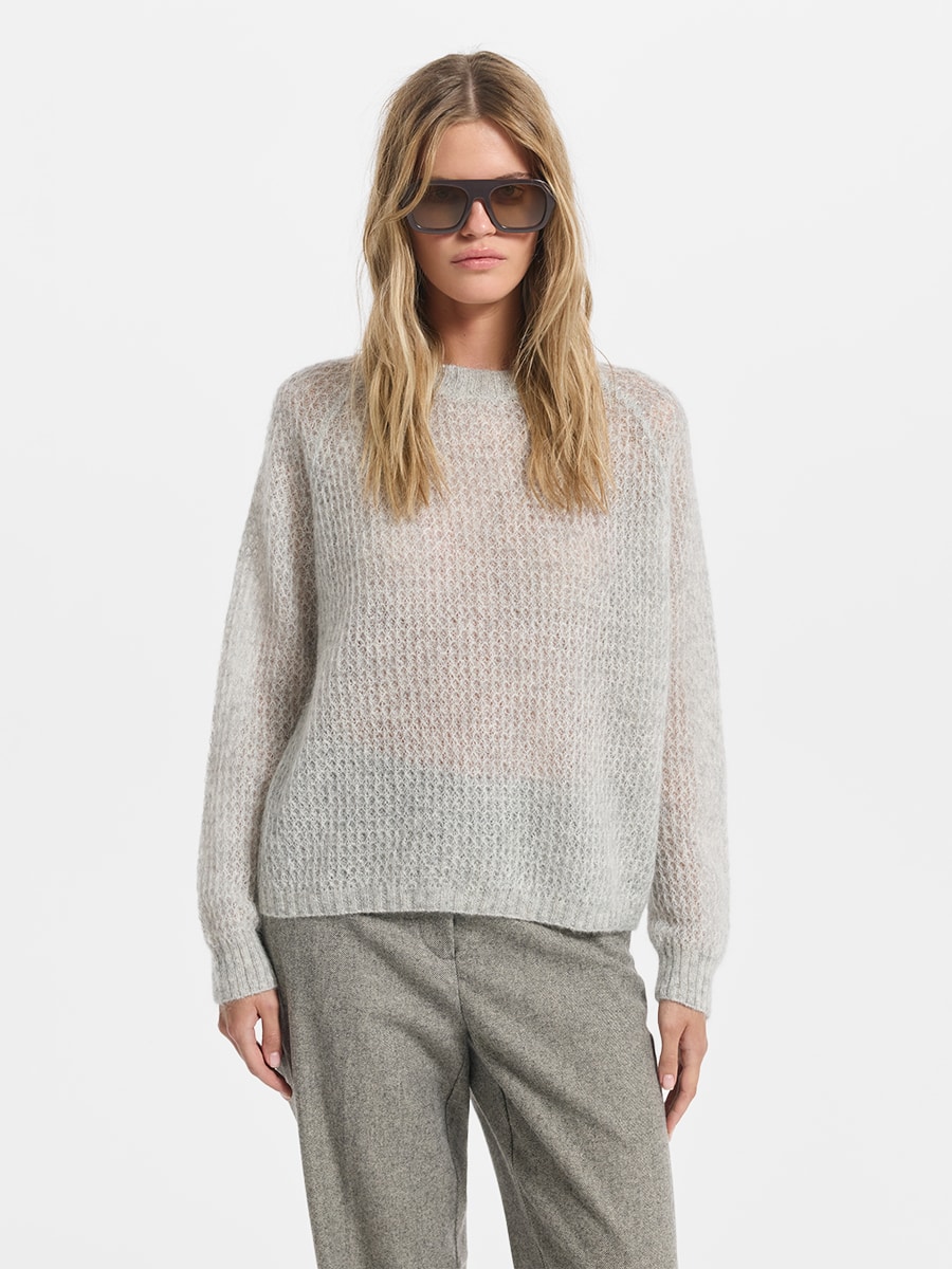 Джемпер из мохера и шерсти