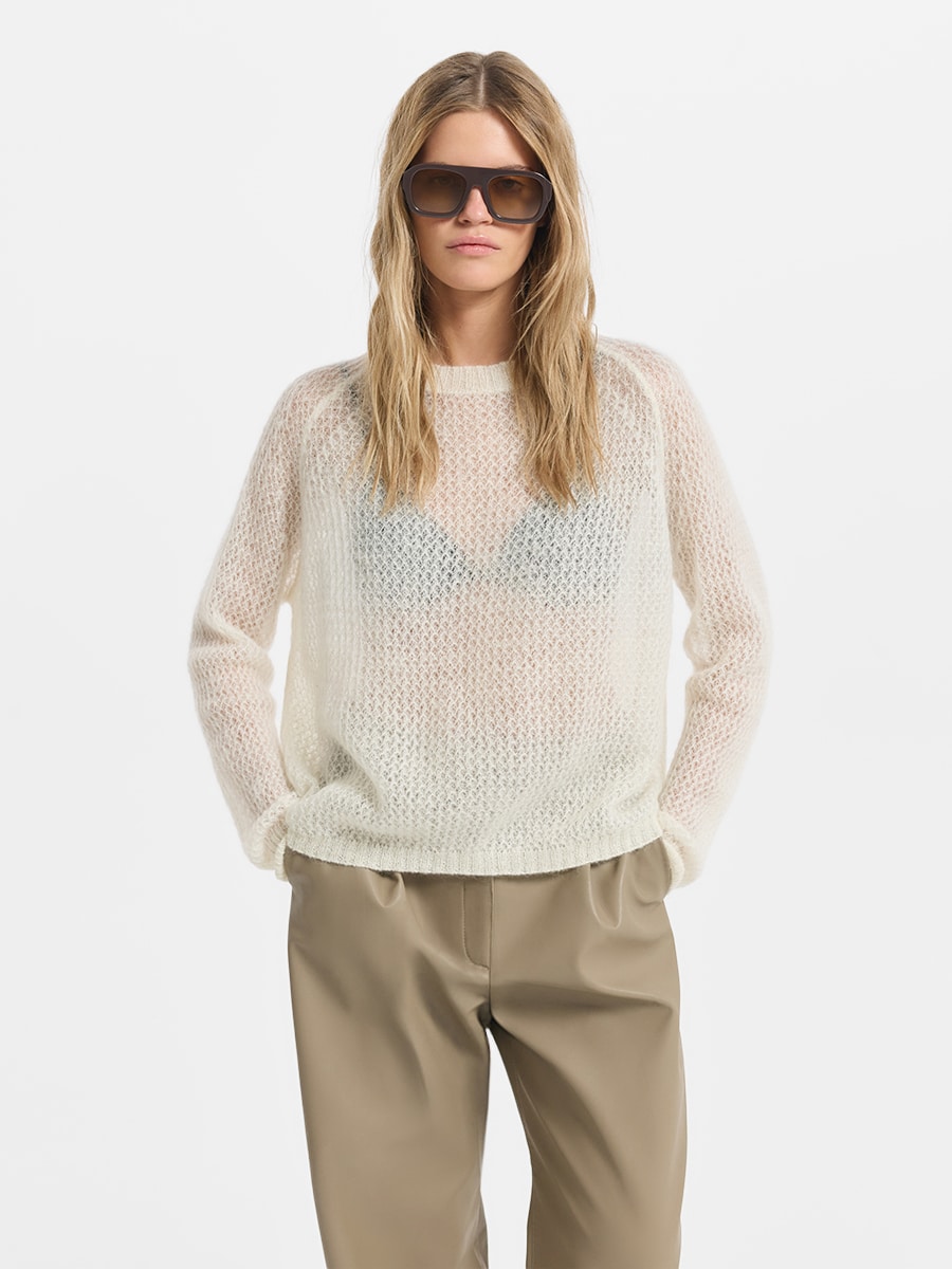 Джемпер из мохера и шерсти