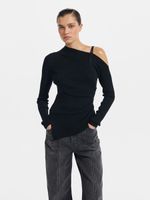 Джемпер асимметричного кроя