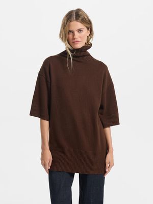 

Свитер из шерсти с укороченными рукавами