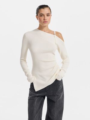 

Джемпер асимметричного кроя