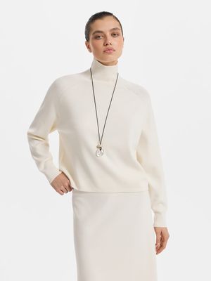 

Свитер из тенселя с шерстью