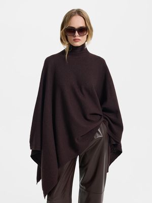 

Накидка-пончо из 100% шерсти