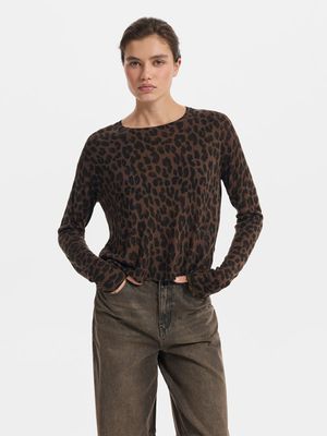 

Джемпер с леопардовым принтом